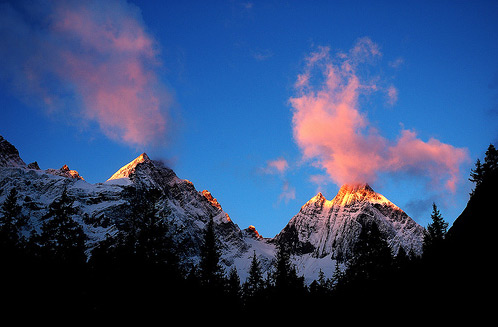 Siguniang, Ulaub,Tibeter , Landschaft , Tousismus,Reise,Alpen ,orientalische Alpen 2