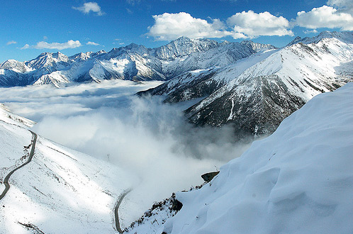 Siguniang, Ulaub,Tibeter , Landschaft , Tousismus,Reise,Alpen ,orientalische Alpen 10