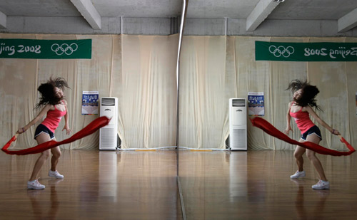 Training,Peking,Cheerleading,Gruppe,Olympischen,Paralympischen Spiele 5