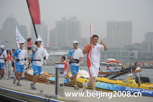Olympischer Fackellauf in Qingdao erfolgreich beendet