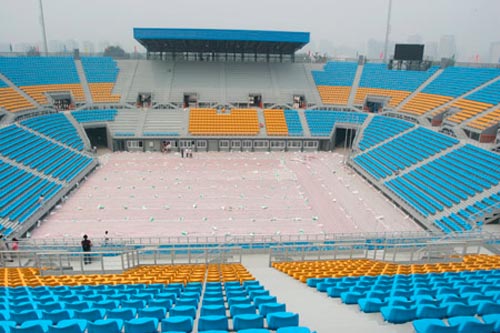 Das Chaoyang-Park Beachvolleyballstadion(1)