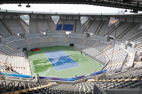Das Tenniszentrum im Olympiapark