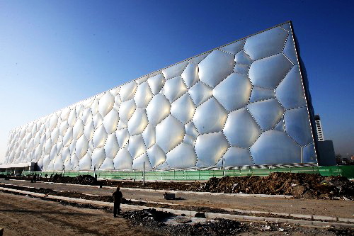 Bei den Bauprojekten der Beijinger Olympischen Spiele 2008 handelt es sich um über 200 selbst?ndige Innovationstechniken Chinas.(1)