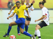 Zweite Spielzeit des Matchs Deutschland gegen Brasilien