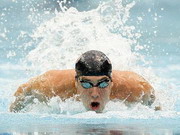Phelps,Michael,Lagen,schwimmen,Gold,sechstes,Weltrekord,USA,Olympia,2008,Peking