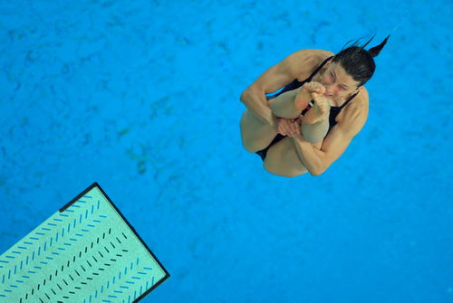 Die Chinesin Guo Jingjing hat Gold geholt beim Kunstspringen aus drei Metern