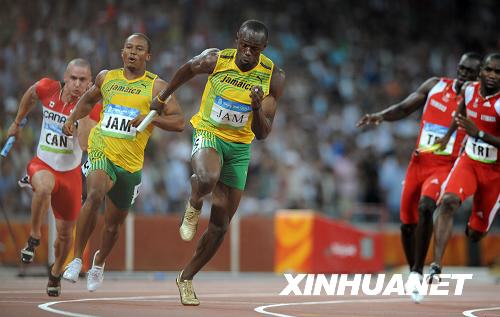 Jamaika,Bolt,Sprintstaffel,4x100,Usain,Weltrekord,37,10,Asafa Powell ,USA ,Damen ,Stab ,verloren ,deutsche,Photos,Peking,2008,Olympia,fünf,Russland