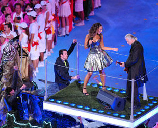 London, David Beckham, Jimmy Page, Led Zeppelin, Leona Lewis