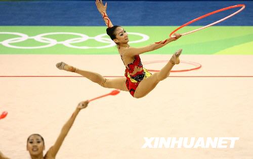 5 China hat am Sonntagnachmittag bei der Rhythmische Sportgymnastik mit 35,225 Punkten eine Silbermedaille gewonnen. Die Goldmedaille ging an Russland (35,550) und Platz Drei belegte Belarus (Wei?russland).