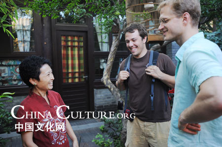 chinesischen,Hof,Familie,Hutong,Shichahai,ausl?ndische ,G?ste,Olympia,Künstler,Rikscha,Brauts?nfte,Brautbett,Foto,Kontakt,Peking,2008,reise