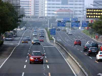 verkehrsrestriktion,beijing,blaue himmel,luftverschmutzung