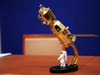 Ein Modell des Raumschiffs Shenzhou 7