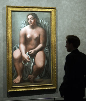 Gem?lde vom spanischen Künstler Pablo Ruiz Picasso (1881-1973) werden im Grand Palais Museum in Parisausgestellt . Die Ausstellung wurde am 26. September 2008 er?ffnet und wird bis zum 2. Februar 2009 dauern.