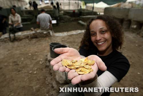 Gold,münzen,Israel,Jerusalem,Goldschatz,Archäologen