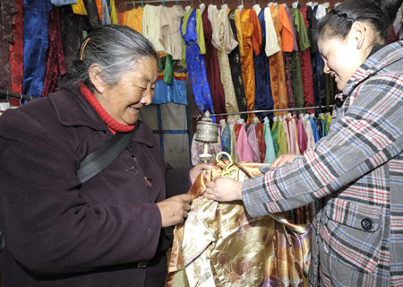 Traditionelle,Tibet, Neujahr,Lhasa,Kleidung 5