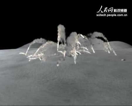 Chinas Mondsonde Chang'e-1 stürzt auf den Mond ab