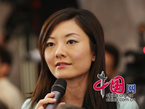 Eine Journalistin aus Hong Kong