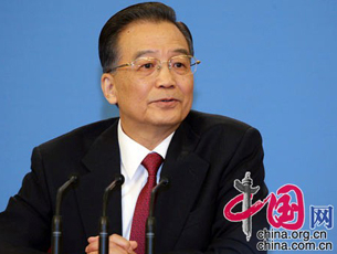 Wen Jiabao stellt sich den Fragen der Journalisten