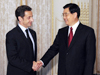 Ann?herung: Hu Jintao und Nicolas Sarkozy kommen zusammen
