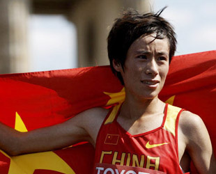 Sonntag war der letzte Tag der 12. Weltmeisterschaftsspiele der Leichtathletik 2009 in Berlin. Die 21-j?hrige chinesische L?uferin Bai Xue hat beim Damen-Marathonlauf mit 2 Stunden 25 Minuten 15 Sekunden die Goldmedaille gewonnen.