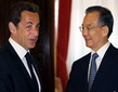 Der chinesische Ministerpräsident Wen Jiabao hat am Montagabend in Brüssel den französischen Präsidenten Nicolas Sarkozy zum Gespräch getroffen.
