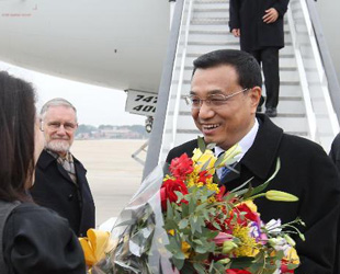 Der stellvertretende chinesische Ministerpräsident Li Keqiang ist am Dienstagnachmittag lokaler Zeit in der spanischen Hauptstadt Madrid eingetroffen. Somit hat sein offizieller Besuch in dem Land begonnen.