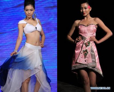 Models präsentieren in Sanya, einem beliebten Urlaubsziel auf der südchinesischen Tropeninsel Hainan, jede Menge modische Kreationen. Die Modenschau mit dem Titel 'Stadt und Farbe' fand am 16. Januar statt.