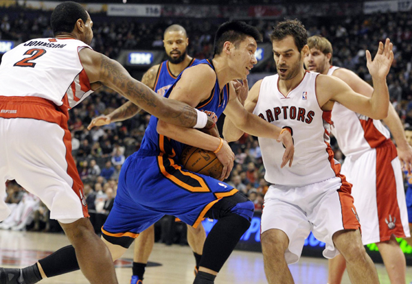 Jeremy Lin NBA Basketball Knicks Toronto Raptors Bilder Fotos