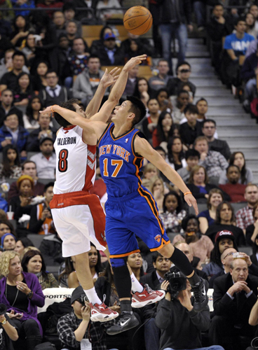 Jeremy Lin NBA Basketball Knicks Toronto Raptors Bilder Fotos