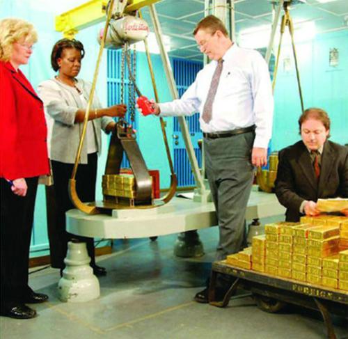 Goldtresor, Goldbarren, Gold, Liberty Street 33 , New York , Federal Reserve Bank