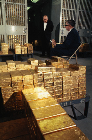 Goldtresor, Goldbarren, Gold, Liberty Street 33 , New York , Federal Reserve Bank