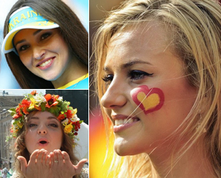 So schön kann Fußball sein: Englische Medien haben die 50 Fans mit den hübschesten Gesichtern bei der Europameisterschaft gewählt, um die englischen Fans vor dem Spiel zwischen England und Ukraine ein bisschen zu entspannen.