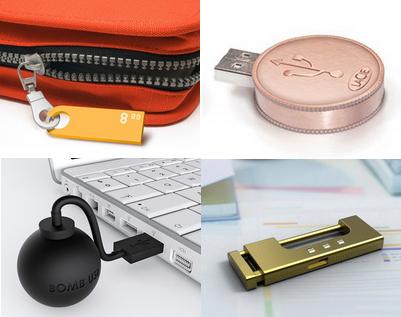 USB-Sticks sind nicht nur Wechseldatenträger – dank innovativer Designs können sie auch als Dekoration dienen oder andere Funktionen haben. Nachfolgend einige interessante Designs von USB-Sticks.