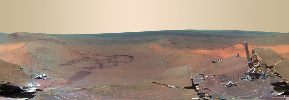 Die US-Raumfahrtbehörde NASA hat vor kurzem einige Bilder von der Oberfläche des Mars veröffentlicht, die zwischen dem 21. Dezember 2011 und dem 8. Mai 2012 von der Raumsonde 'Opportunity' aufgenommen worden waren.