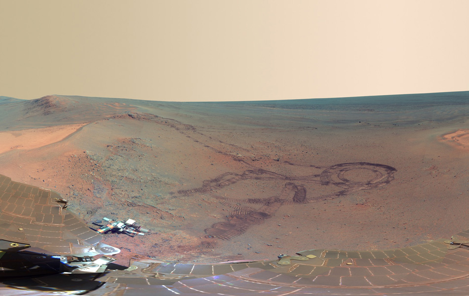 Die US-Raumfahrtbehörde NASA hat vor kurzem einige Bilder von der Oberfläche des Mars veröffentlicht, die zwischen dem 21. Dezember 2011 und dem 8. Mai 2012 von der Raumsonde 'Opportunity' aufgenommen worden waren.