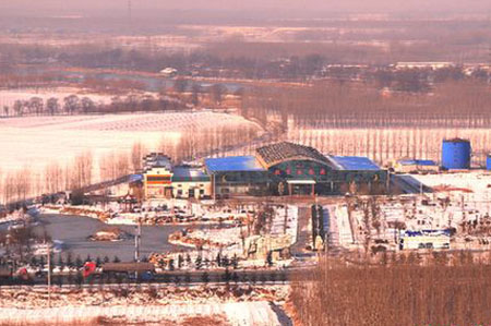 Von Schnee bedecktes Shandong