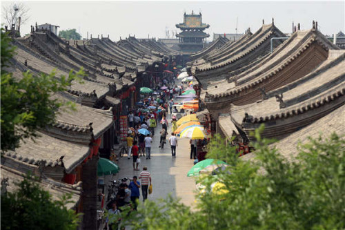 The Old Town of Pingyao. (Photo by Wang Zhuangfei/China Daily)