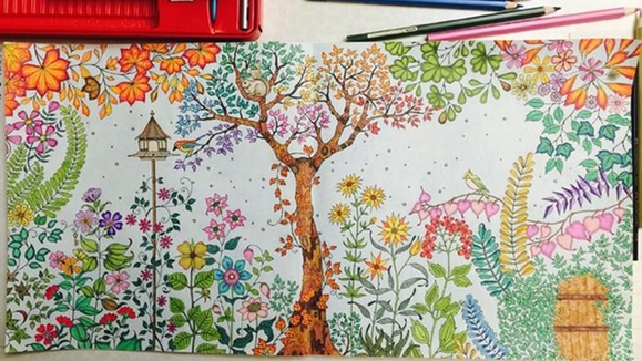 2015年畅销书单:秘密花园涂色书热销_China.org.cn