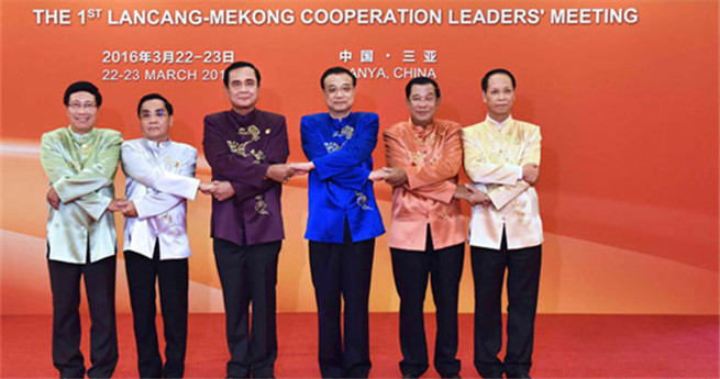 Li Keqiang begrüßt Spitzenpolitiker der Konferenz über Lancang-Mekong-Kooperation