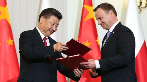 China, Polen und große Geschäftsabschlüsse