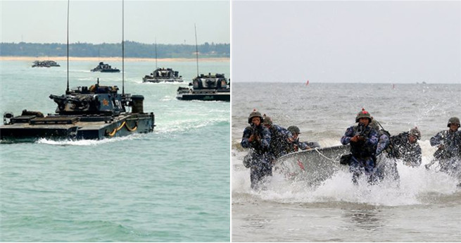 Chinesischer Marine-Korps führt Übung im Südchinesischen Meer durch