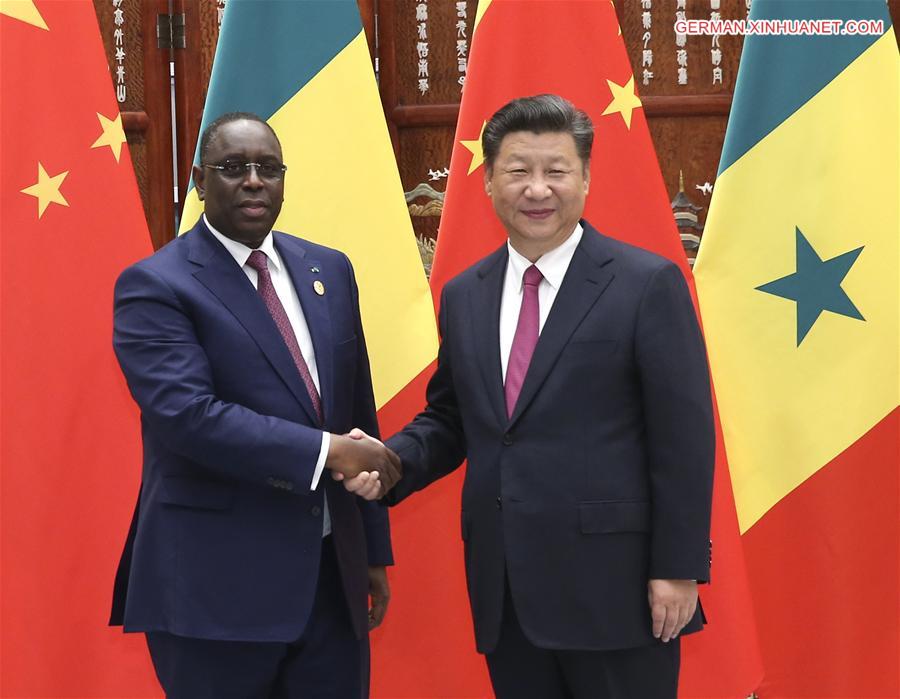 (G20 SUMMIT)CHINA-HANGZHOU-XI JINPING-SENEGALESE PRESIDENT-MEETING (CN)