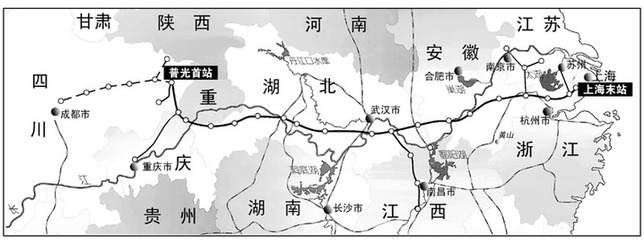 「川気東送」プロジェクトでは、天然ガス輸送パイプラインが湖北省の重慶市東部の山間地帯を通り抜け、それぞれ重慶市の忠県、湖北省の宜昌市、武漢市、黄石市および安徽省の安慶市で5回長江の川底を抜けることになっている。トンネルの長さは合計8908メートルに達する。