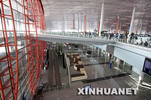 北京首都国際空港第3ターミナルの内部