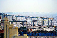 杭州湾跨海大桥雄姿。