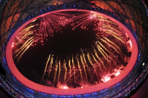 2008年北京五輪開幕式の打ち上げ花火