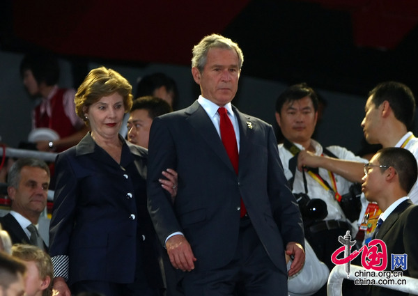 美国总统布什及夫人