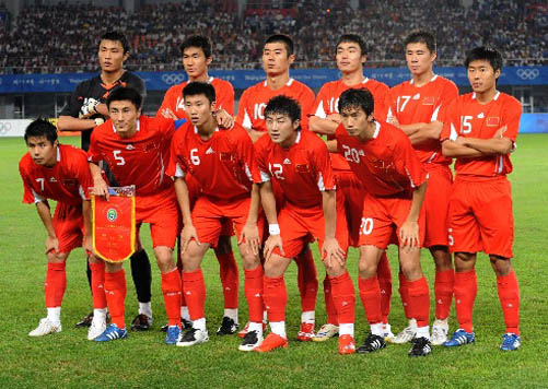五輪男子サッカー、中国がブラジルに完敗