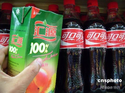 コカ・コーラが24億ドルで匯源果汁を買収