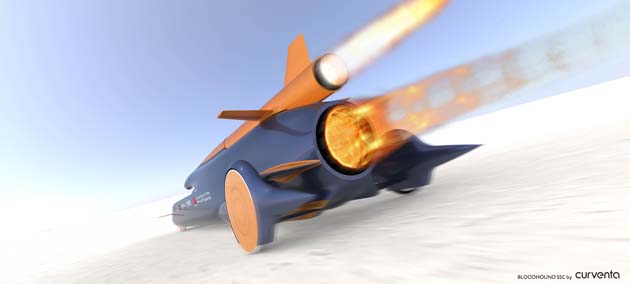 9月23日付のイギリス「ガーディアン」紙によると、イギリスの科学者たちが、弾丸よりも速い時速約1600キロの「ブラッドハウンドSSC」と名づけた高速自動車の開発を始めた。